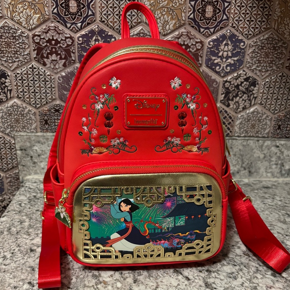 Disney’s Mulan Loungefly backpack.